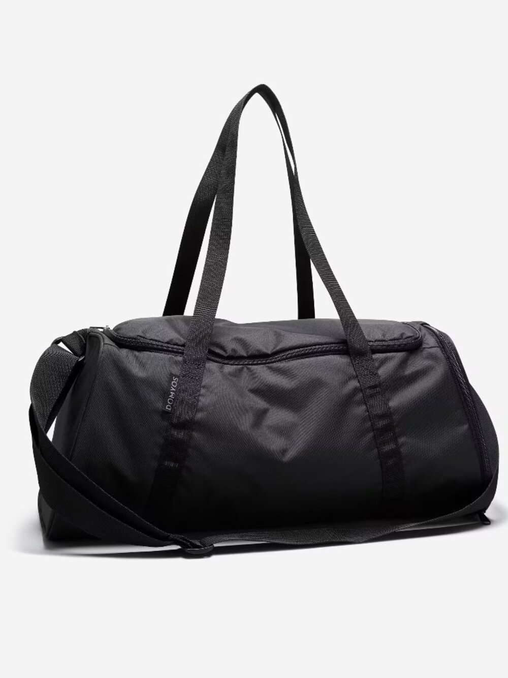 Decathlon black duffle bag